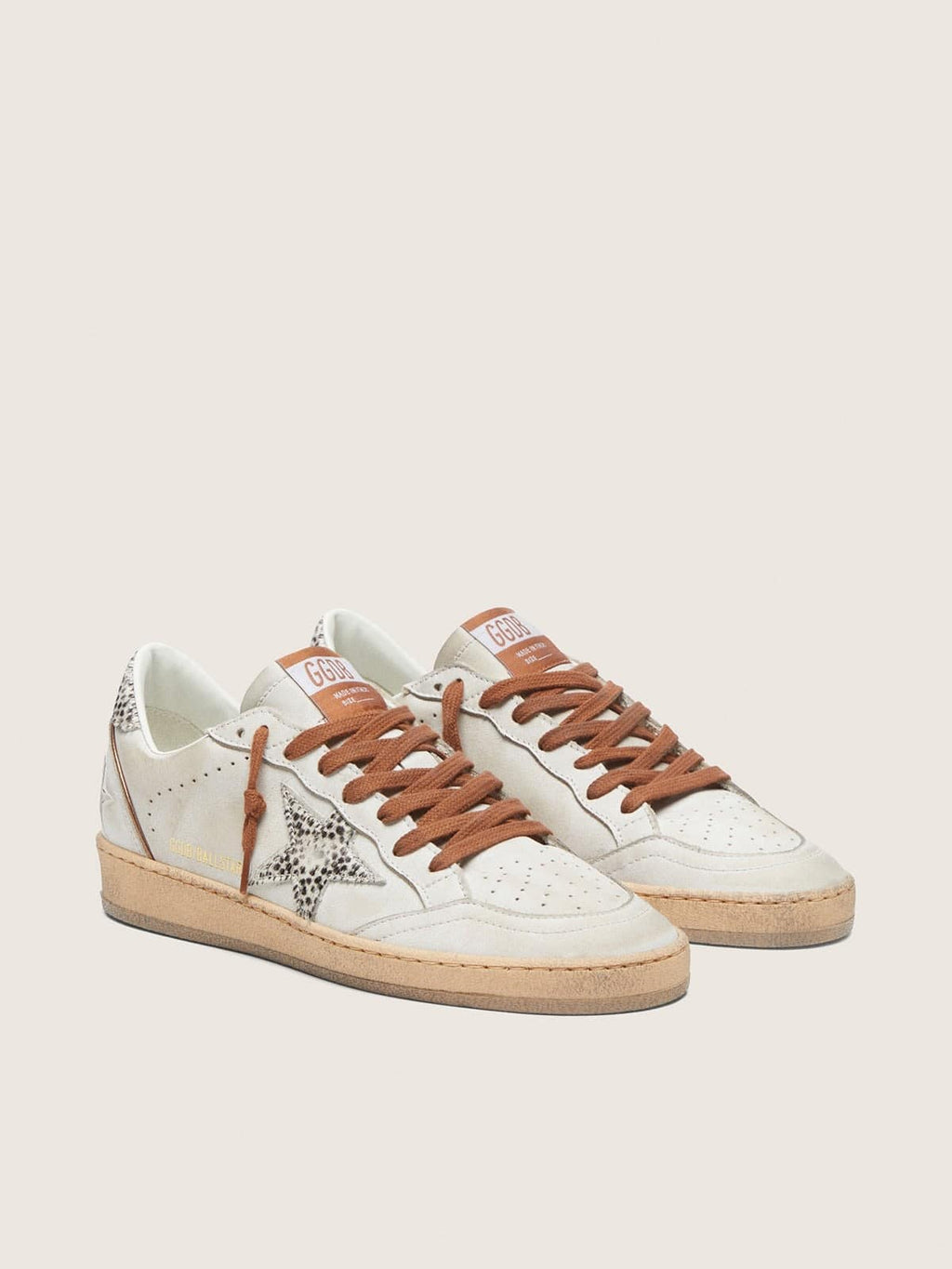 Ball Star LTD donna palla in pelle bianca con stella Cavallino e strisce zebrate